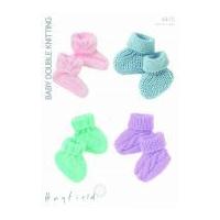 Hayfield Baby Booties Knitting Pattern 4415 DK