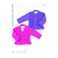 Hayfield Baby Cardigans Knitting Pattern 4416 DK