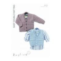hayfield baby cardigan waistcoat knitting pattern 4426 dk