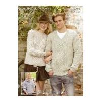 Hayfield Family Sweaters Bonus Knitting Pattern 9219 Aran