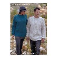 Hayfield Mens & Ladies Sweaters Bonus Knitting Pattern 9465 Aran