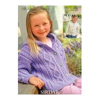 hayfield girls jackets bonus knitting pattern 2126 aran