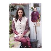 Hayfield Ladies Cardigan & Waistcoat Bonus Knitting Pattern 7369 Aran
