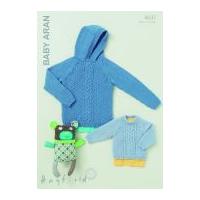 Hayfield Baby Sweaters Knitting Pattern 4647 Aran