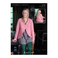 Hayfield Ladies Jacket Bonus Knitting Pattern 9799 Aran