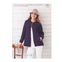 Hayfield Ladies Coat With Wool Knitting Pattern 7241 Super Chunky