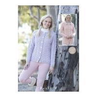 hayfield ladies cardigans bonus knitting pattern 7374 aran