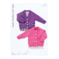 hayfield baby cardigans knitting pattern 4427 dk