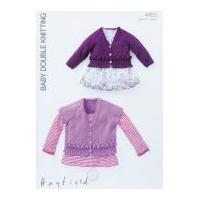 hayfield baby cardigans knitting pattern 4455 dk