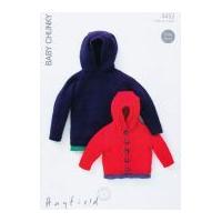 Hayfield Baby Hoodie & Jacket Knitting Pattern 4452 Chunky