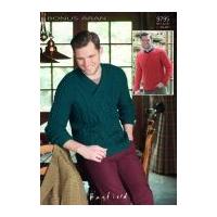 Hayfield Mens Sweaters Bonus Knitting Pattern 9795 Aran