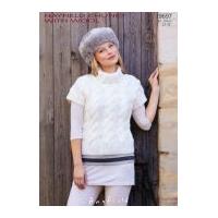 Hayfield Ladies Top With Wool Knitting Pattern 9697 Chunky