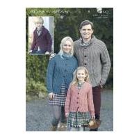 Hayfield Family Cardigans Bonus Knitting Pattern 7143 Aran