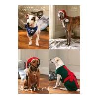 hayfield pet christmas dog coats hat with wool knitting pattern 7367 d ...