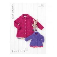 hayfield baby cardigans knitting pattern 4534 chunky