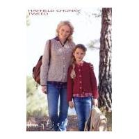 Hayfield Ladies & Girls Cardigans Knitting Pattern 7492 Chunky