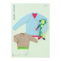 Hayfield Baby Sweaters Knitting Pattern 4645 Aran
