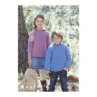 hayfield childrens sweaters knitting pattern 2444 chunky