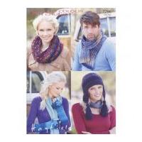 Hayfield Ladies & Mens Accessories Colour Rich Knitting Pattern 7296 Chunky