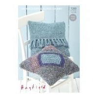 Hayfield Home Cushions Ripple Knitting Pattern 7200 Super Chunky
