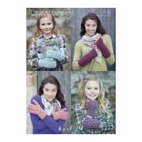 Hayfield Ladies & Girls Mittens & Wrist Warmers Bonus Knitting Pattern 7125 Aran