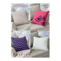 Hayfield Home Cushions With Wool Knitting Pattern 7259 DK