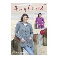 Hayfield Ladies Cardigans Knitting Pattern 7895 Aran