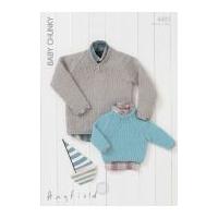 hayfield baby sweaters knitting pattern 4485 chunky