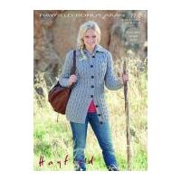 Hayfield Ladies Cardigan Bonus Knitting Pattern 7732 Aran