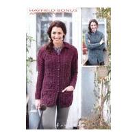 Hayfield Ladies Cardigans Bonus Knitting Pattern 7370 Aran