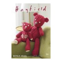 Hayfield Patchwork Teddy Bears Cuddly Toys Knitting Pattern 7802 Aran