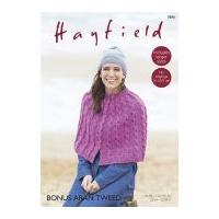 Hayfield Ladies Cape Knitting Pattern 7896 Aran