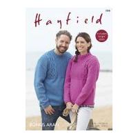 Hayfield Mens & Ladies Sweaters Knitting Pattern 7898 Aran