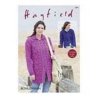 hayfield ladies jacket cardigan knitting pattern 7899 aran