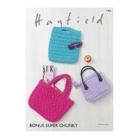 Hayfield Ladies Bags & Shoppers Knitting Pattern 7955 Super Chunky