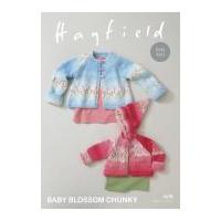 Hayfield Baby Coats Blossom Knitting Pattern 4678 Chunky