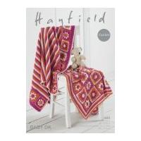 Hayfield Home Flower Blankets Crochet Pattern 4683 DK