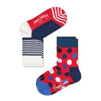 Happy Socks-Socks - Kids Socks 2-Pack Big Dot - Blue