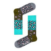 happy socks socks socks block leopard grey