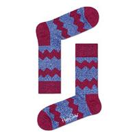 happy socks socks socks wool zig stripe red