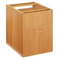 Hawk Fixed Pedestal 2 Drawers Grey Oak