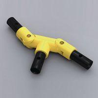 HANDRAIL ADJUSTABLE TEE, YELLOW