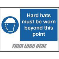 HARD HATS MUST BE WORN 800X600MM