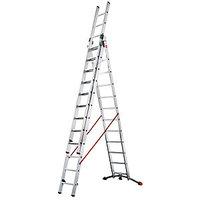 Hailo Profi-lot 3 x 12 Combination Ladder with Unique Curved Level Bar