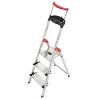 Hailo Xxr 3 Tread Step Ladder with Extra Wide Tread and Extending Hand Rail