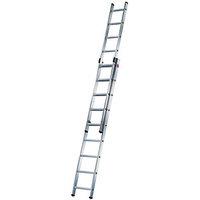 Hailo Aluminium 2 x 9 Rung Extension Ladder