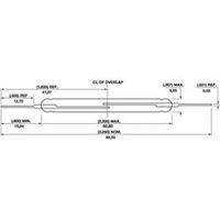 Hamlin DRR-129 Standard-Reed-Switch 1 closure 3 A 100 W