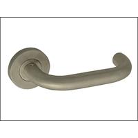 Handle Return To Door Stainless Steel Lever on Rose