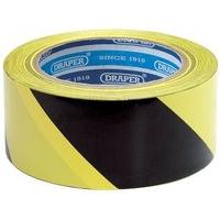 hazard tape blkylw 33m x 50mm