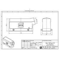 harting 09 30 024 1520 han 24b gs accessory for size 24 b sleeve housi ...